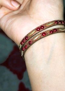 Bangles beads glitter fancy bridal work