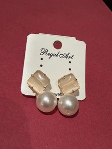 Elegant Pearl & Gemstone Earrings