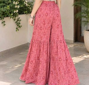 Boho Floral Print Palazzo Pant