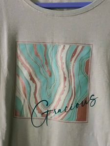 Light Green Graphic T-Shirt