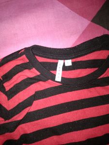 4-7 Yrs Red Striped Long Sleeve Boys Shirt