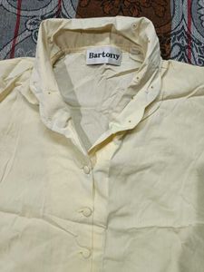 Elegant Cream Button-Up Blouse