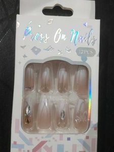 Elegant peach Press-On Nails