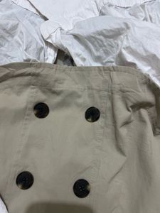 Chic Beige Button-Up Dress