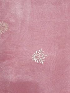 pink organza duppata