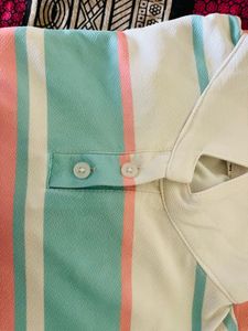 Striped Long Sleeve Crop Top