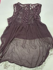 Embellished Sheer Blouse