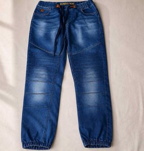 Stylish Women's Blue Denim Joggers