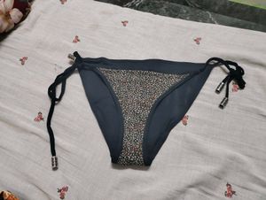 Chic Floral Bikini Bottom with Tie Sides