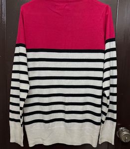 Striped Cardigan - Size Large