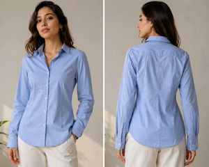 Classic Blue Button-Down Shirt
