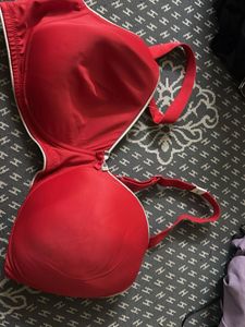 Vibrant Red Padded Bra