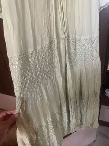 Elegant Light Green Embellished Gown