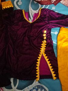 Velvet Salwar Kameez Set