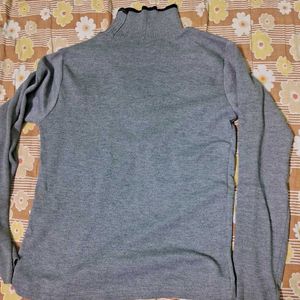 Gray Long Sleeve tunic Top