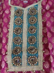 Beautiful Embellished Kurta with moti work
