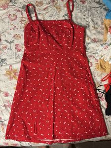 Red Floral Sundress