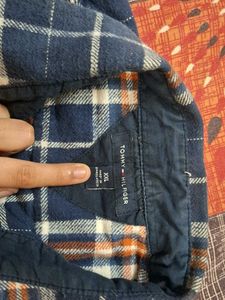 Classic Blue Plaid Flannel Shirt