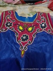 Embellished Blue suit Set