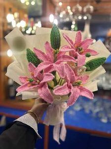 Handmade Crochet Lily Bouquet