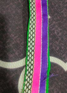 multicolore light weight thin  saree lace