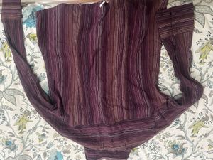 Striped Button-Up Blouse