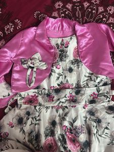 Elegant Floral Print Dress for Girls
