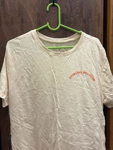Cream T-Shirt with "Everyday Optimism" Graphic
