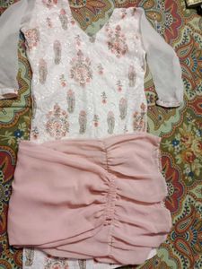 light pink sharara set