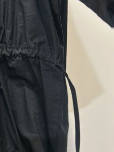 H&amp;m- worn only once- Black Drawstring Waist Shirt