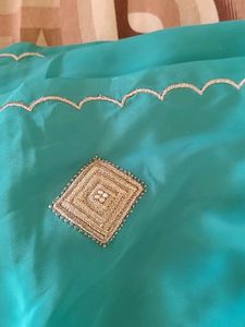 Pure Creap Saree With Work