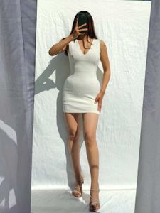 Chic White Bodycon Dress