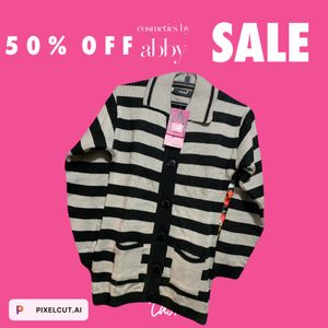 Ladies Sweater With Double Pocket
