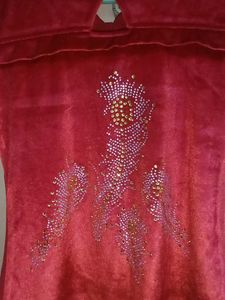 A Beautiful Red Velvet Top.