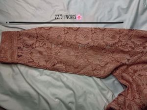 Pink Lace Button-Down Shirt