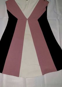 Colorblock A-Line Dress
