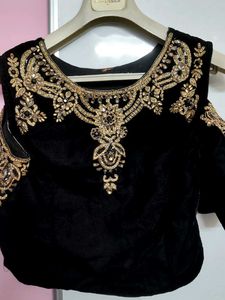 Black Embellished Lehenga set