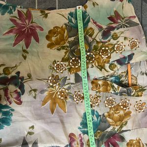 Elegant Floral Print Kurti with Palazzo Pants