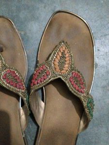 Embellished Flat Sandals