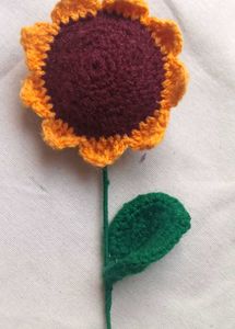 Crochet big Sunflower