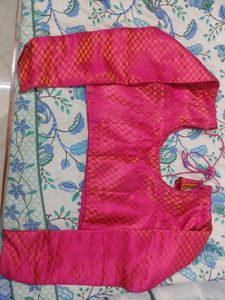 Pink Brocade Blouse