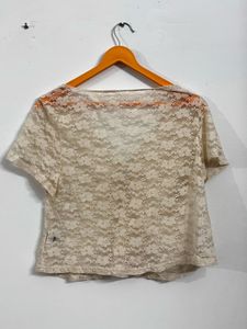 Lace Short Sleeve Top