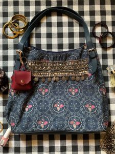 Bohemian Blue Shoulder Bag