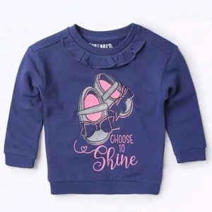 Graphic Print Crew Neck Sweatshirt