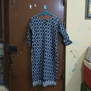 Blue &amp; White Ethnic Kurta Set