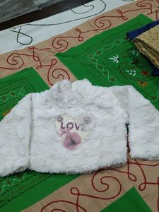Cozy White 'Love' Jacket