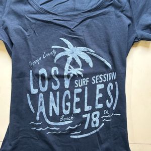 Vintage Navy Blue "Los Angeles" Graphic Tee