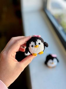 Cute Crochet Penguin Keychain(1-₹99)