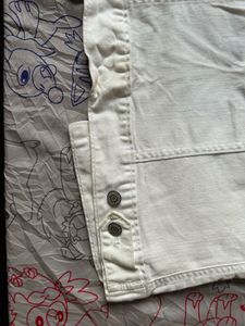 White Denim Vest