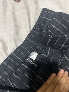 Striped Black Pants